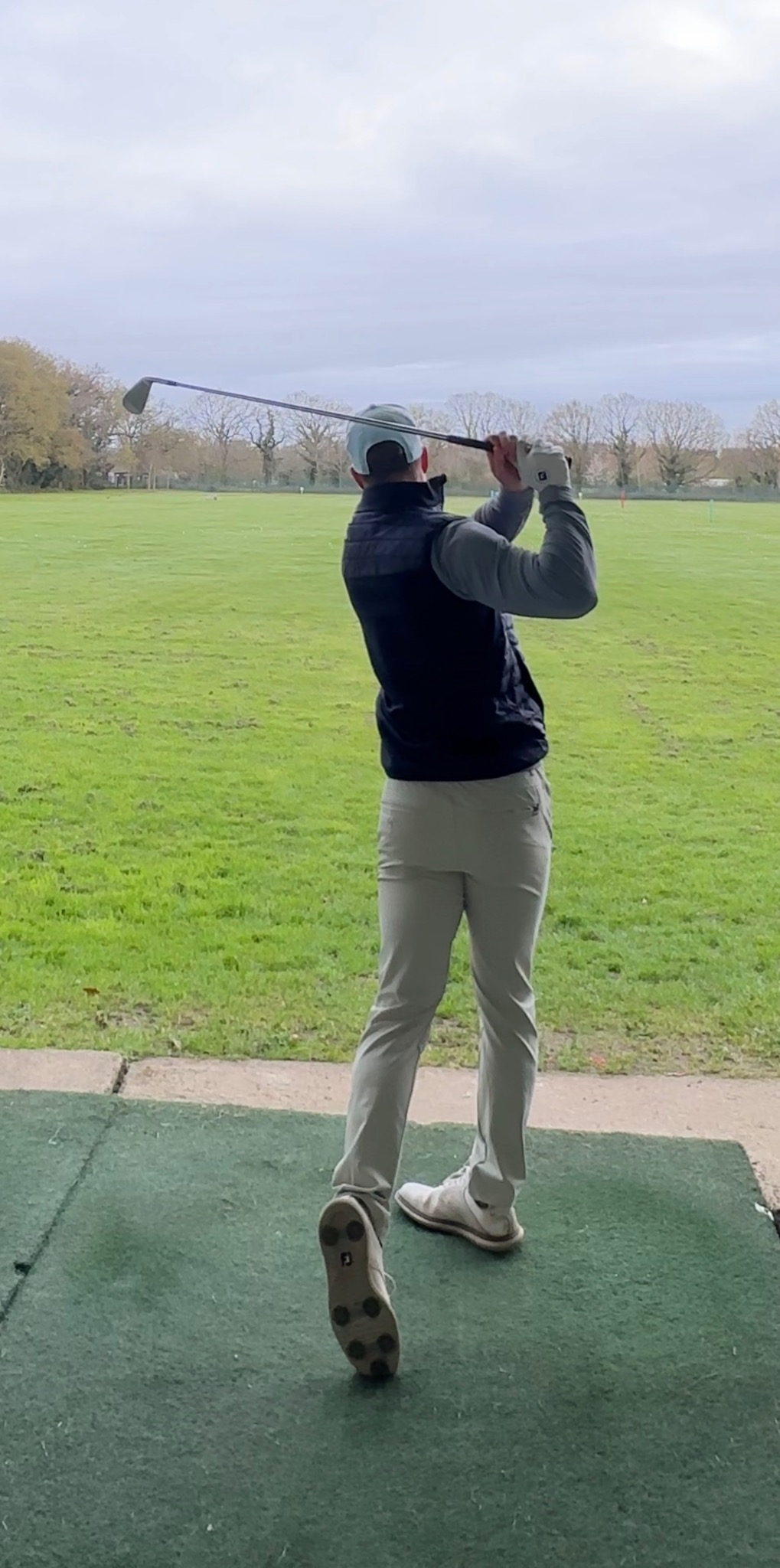 Freddie at the driving range