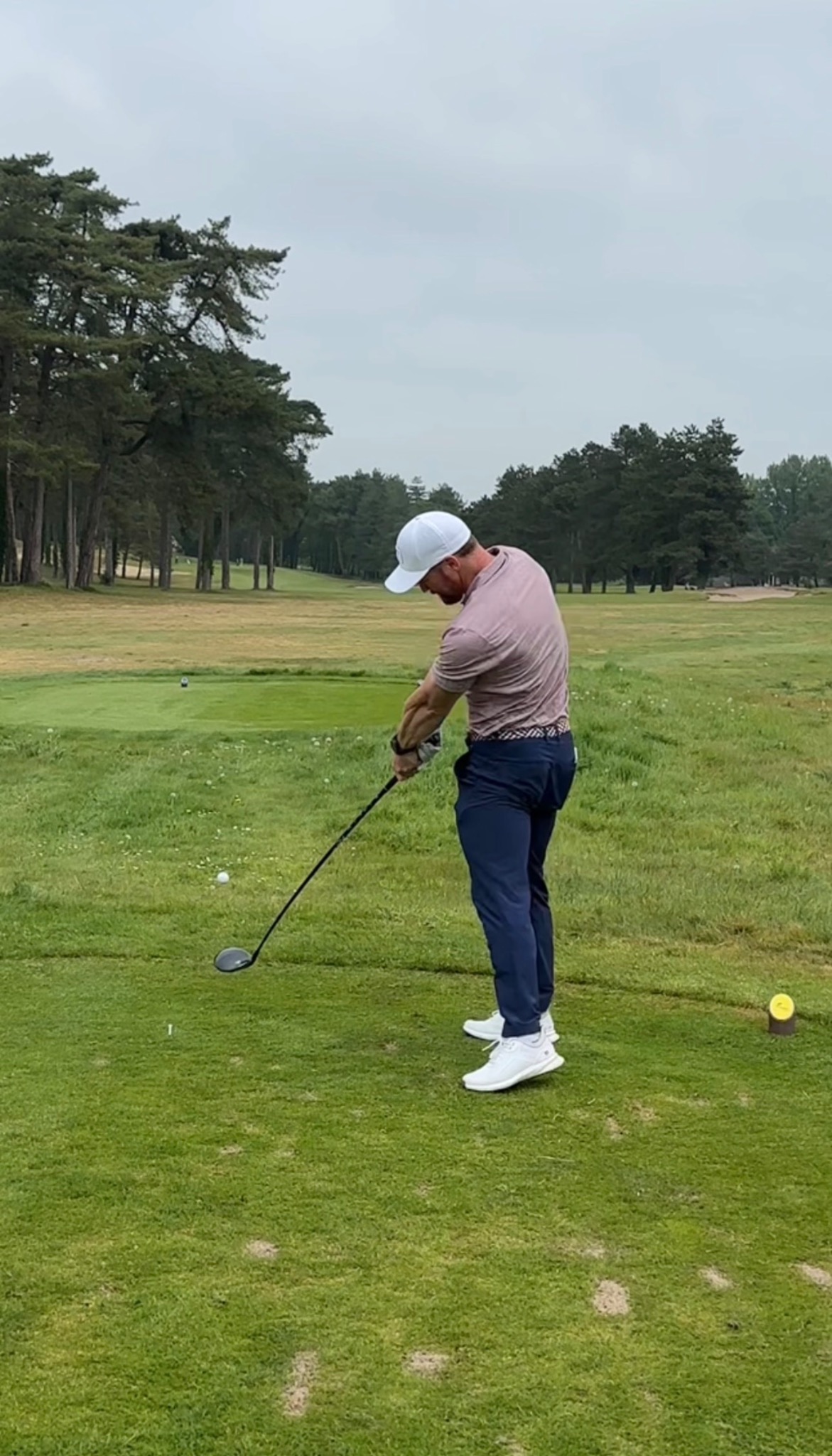 Freddie on the golf course